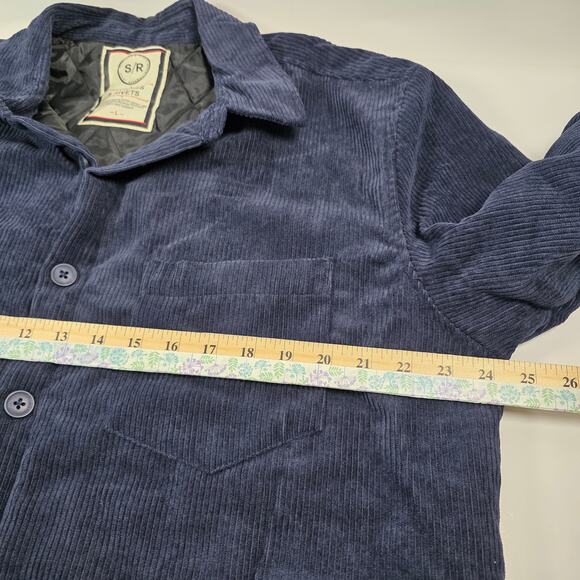 Stitches & Rivets Denim Company S/R Men’s L Corduroy Jacket quilted shacket - Picture 11 of 13